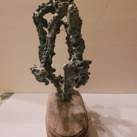 UNIQUE ORGANIC PIECE OF ART! Cast Bronze Ant Hill Sculpture - VINTAGE- BRUTALIST - Picture 5 of 16